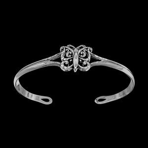 Butterfly Bracelet, 925 Sterling Silver Bracelet, Navajo Bracelet, Native...